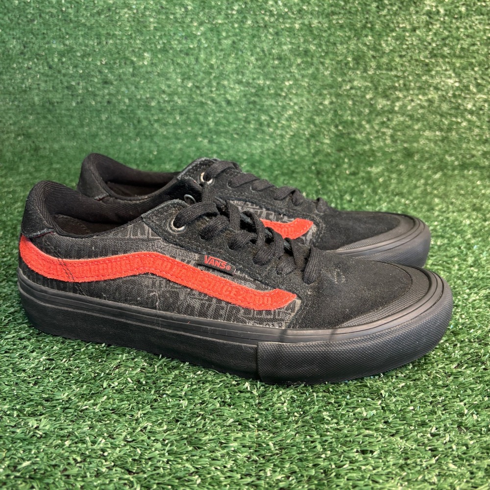 Vans Style 112 Pro x Baker's Skateboards Sneakers Black Red Mens 7 (Womens 8.5)